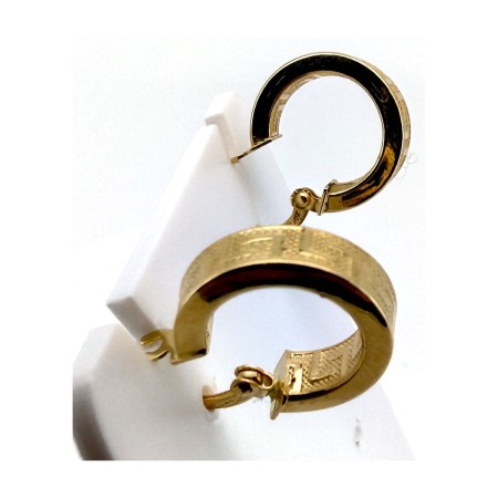 Pendientes greca de oro 18k 2